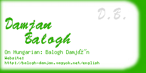 damjan balogh business card